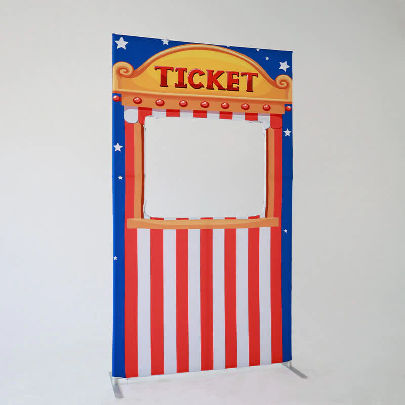4x7ft Hollow Collapsible Panel Party Photo Booth Backdrop Stand With Cover