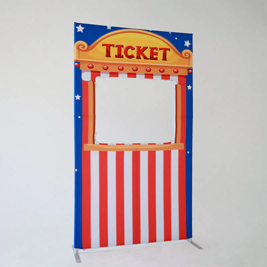 4x7ft Hollow Collapsible Panel Party Photo Booth Backdrop Stand With Cover