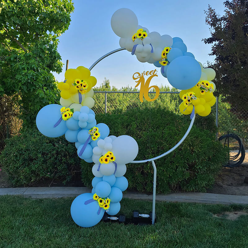 5ft High Feet Aluminum Round Circle Backdrop Stand