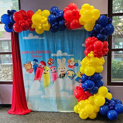 Custom Step And Repeat Fabric Backdrop For Birthday Wedding Party Decoration