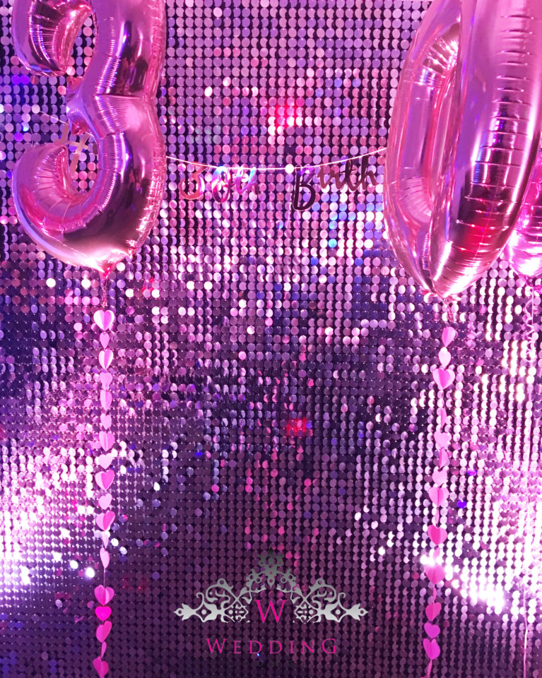 Shimmer Sequin Wall Birthday Party Photo Booth Backdrop- Various colors available Pink Gold Green Sliver White