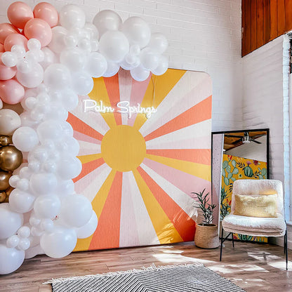 Custom 10x8ft 8x8ft Pillow Case Photo Booth Straight Backdrop Wall Cover With Stand For Birthday Wedding Baby Shower Party Event