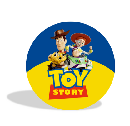 Toy Story birthday party decoration round circle backdrop cover plinth cylinder pedestal cover