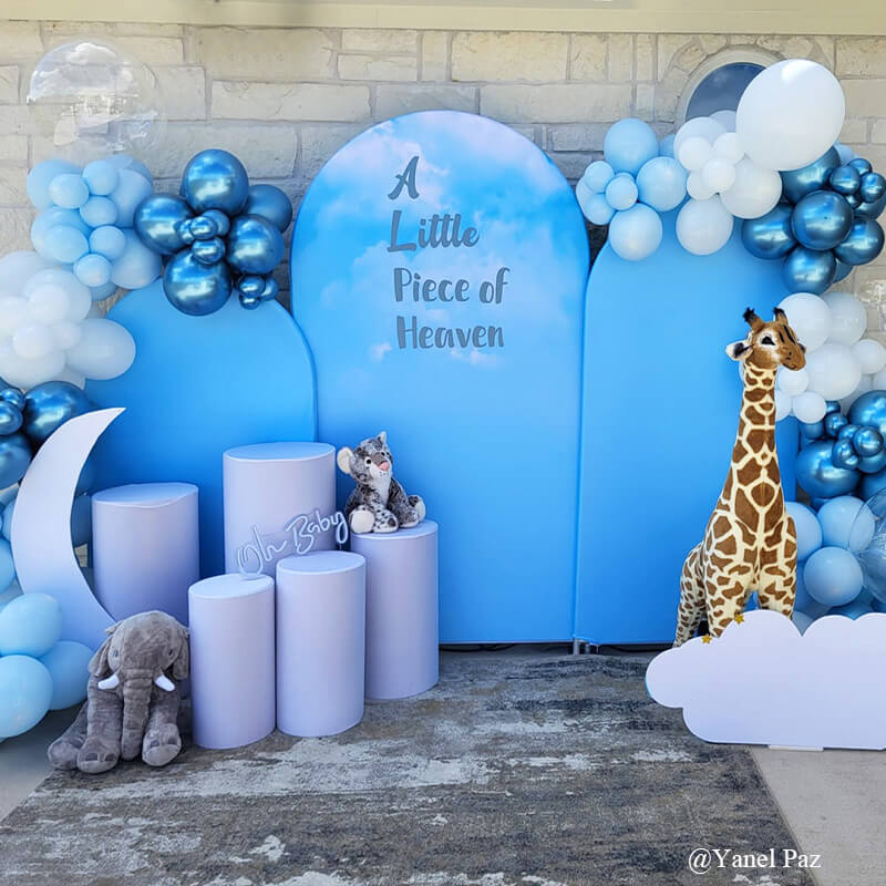 Customization Birthday Wedding Baby Shower Bridal Decade Party Arch Backdrop Wall Cloth Cover