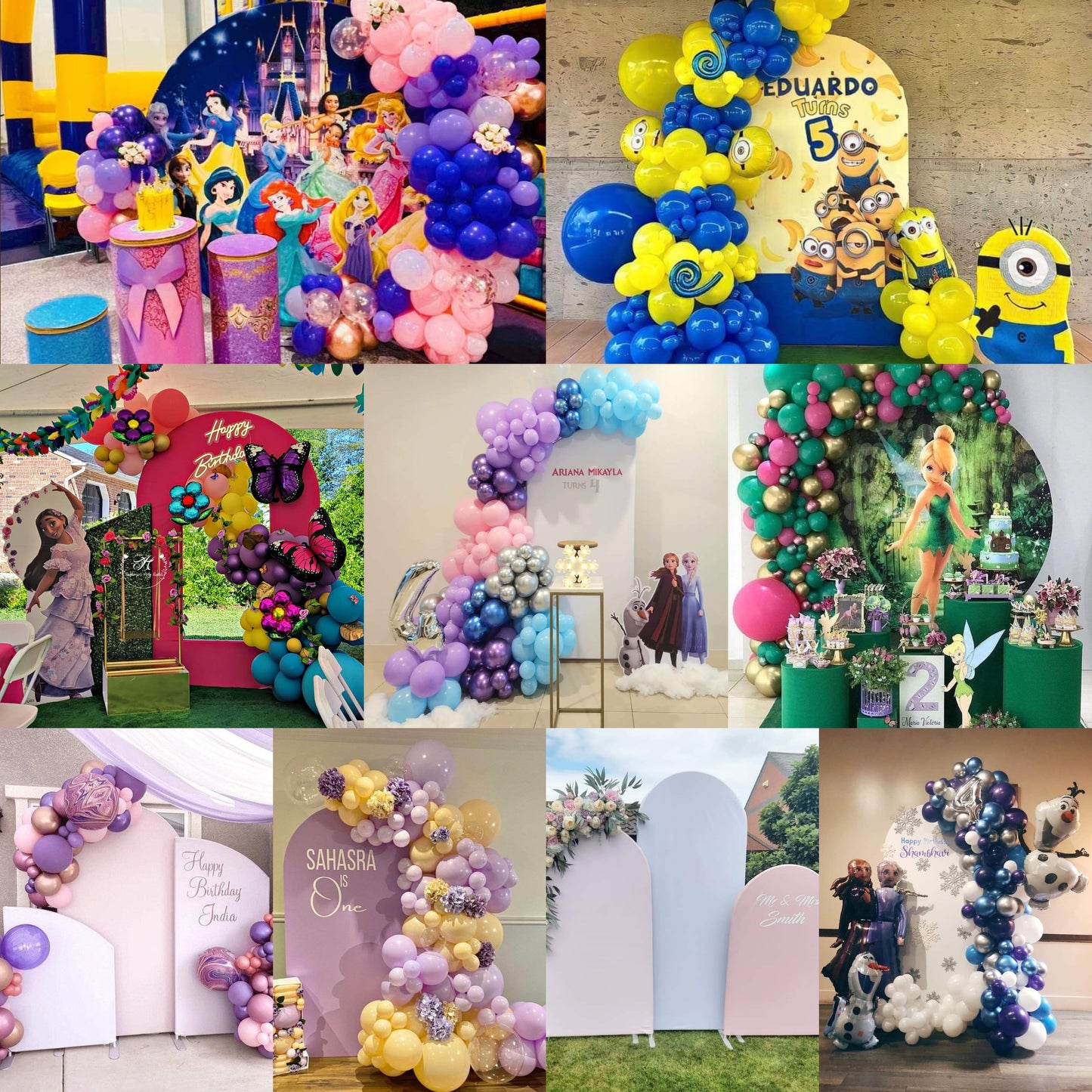 Customized Wedding Birthday Decade Baby Shower Arch Backdrop