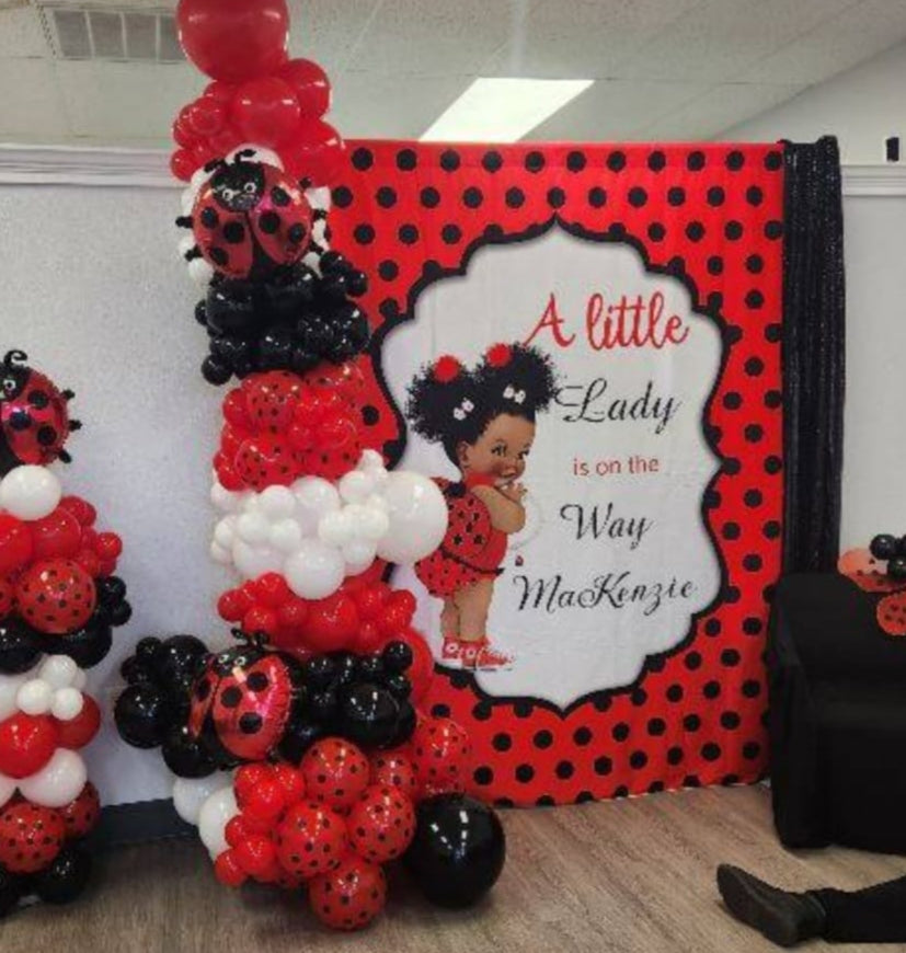 Custom Step And Repeat Fabric Backdrop For Birthday Wedding Party Decoration
