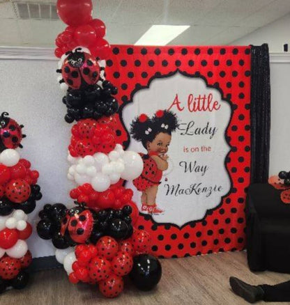 Custom Step And Repeat Fabric Backdrop For Birthday Wedding Party Decoration
