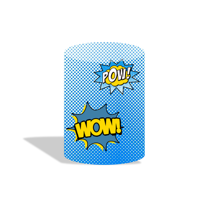 Baby avenger theme  birthday party decoration round circle backdrop cover plinth cylinder pedestal cloth cover