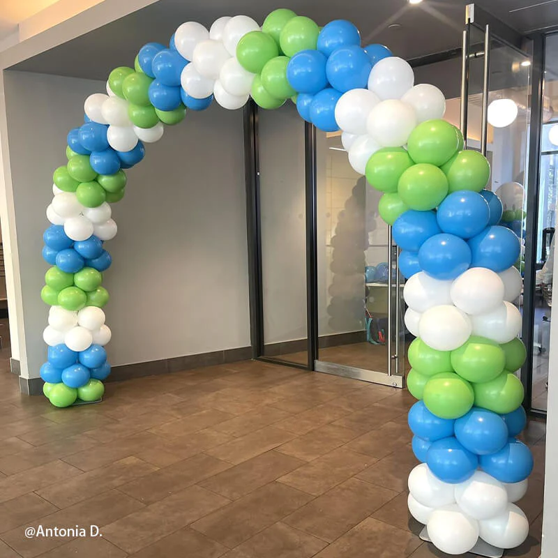 10x8ft Aluminum Alloy Tube Arch Balloon Flower Stand For Wedding Birthday Baby Shower