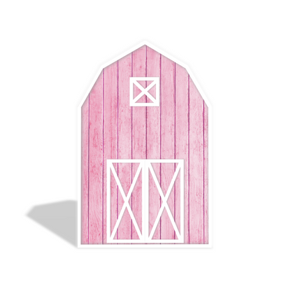 5.25x8.14ft Farm Theme Birthday Baby Shower Party Decoration Barn Arch Backdrop Wall Stand