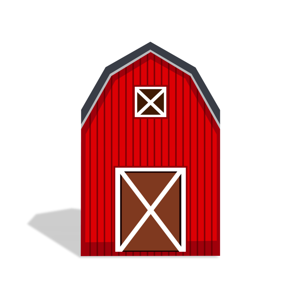 5.25x8.14ft Farm Theme Birthday Baby Shower Party Decoration Barn Arch Backdrop Wall Stand