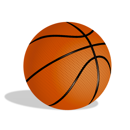 Basketball theme birthday party decoration round circle backdrop cover plinth cylinder pedestal cloth cover