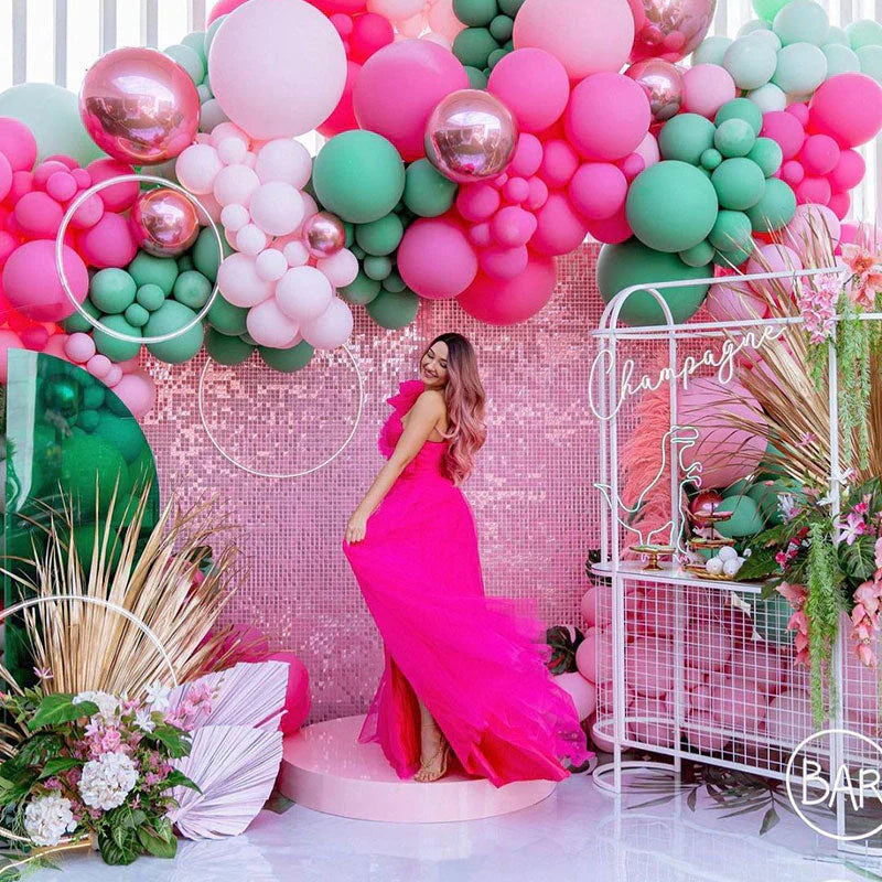 Shimmer Sequin Wall Birthday Party Photo Booth Backdrop- Various colors available Pink Gold Green Sliver White