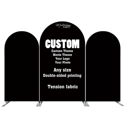 Customization Birthday Wedding Baby Shower Bridal Decade Party Arch Backdrop Wall Cloth Cover