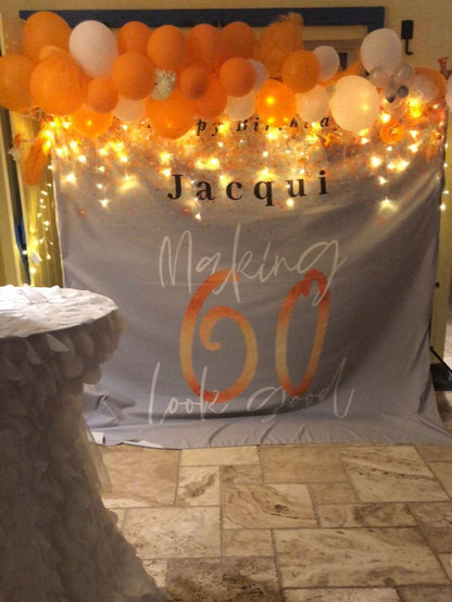 Custom Step And Repeat Fabric Backdrop For Birthday Wedding Party Decoration