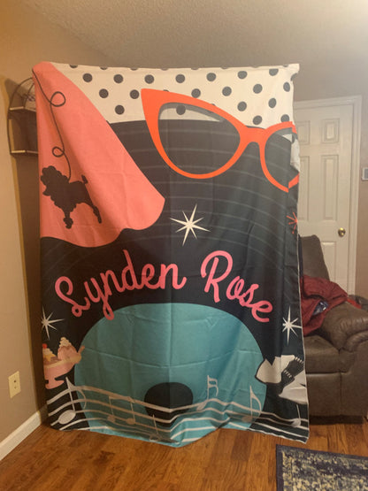 Custom Step And Repeat Fabric Backdrop For Birthday Wedding Party Decoration