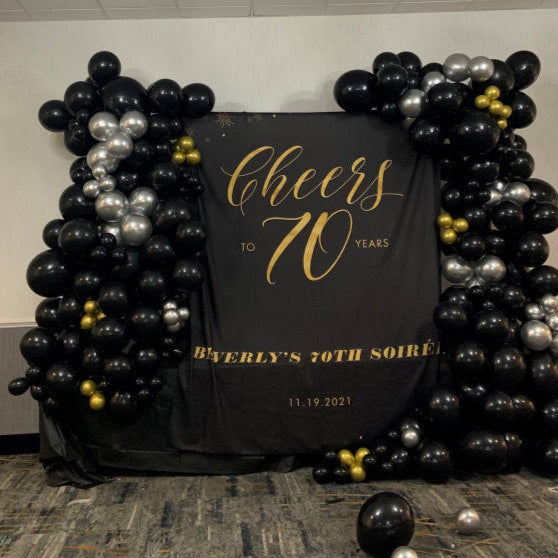 Custom Step And Repeat Fabric Backdrop For Birthday Wedding Party Decoration