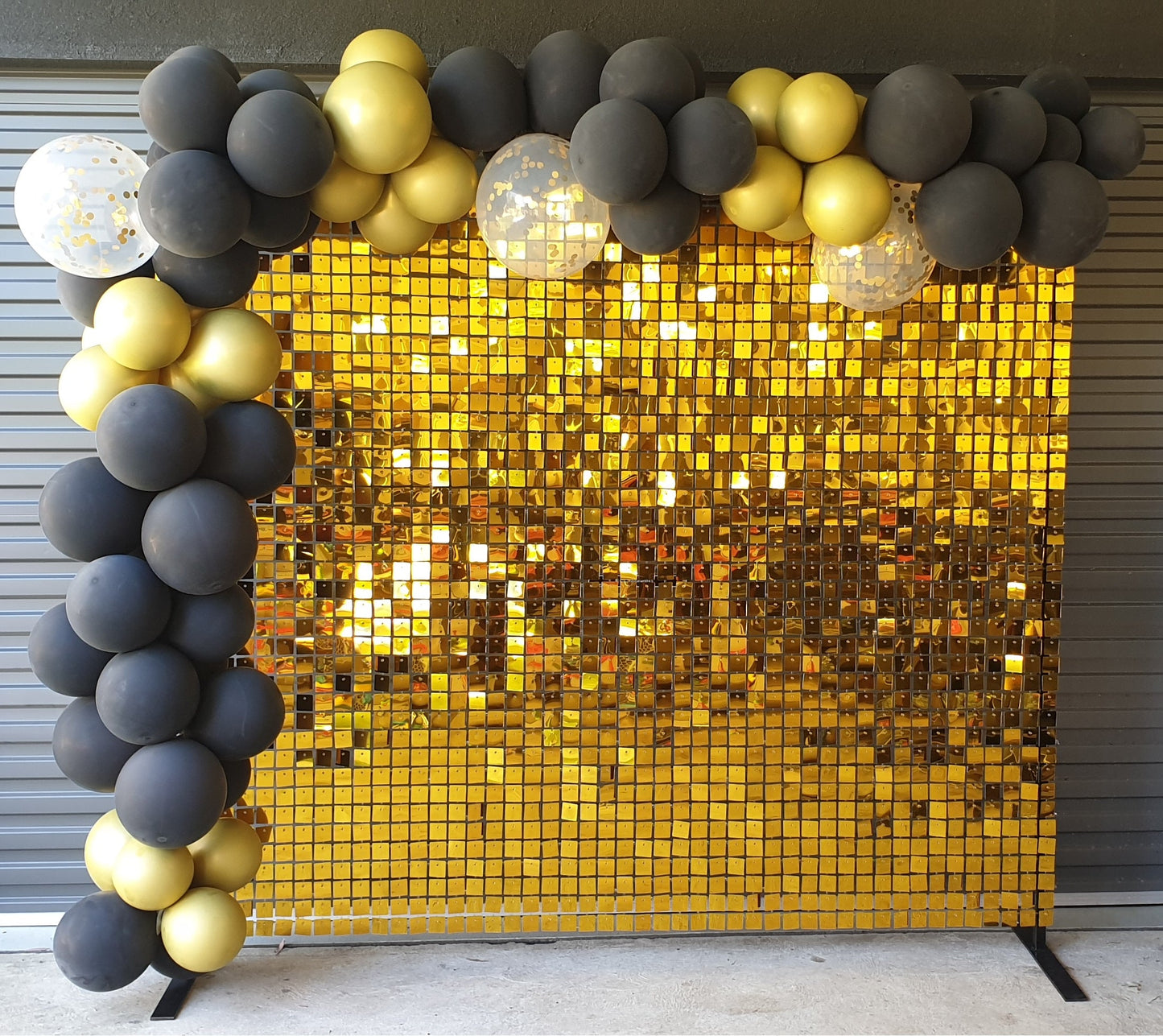 Gold Shimmer Sequin Backdrop Wall Panels For Birthday Wedding Baby Shower Bridal