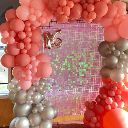 Shimmer Sequin Wall Birthday Party Photo Booth Backdrop- Various colors available Pink Gold Green Sliver White