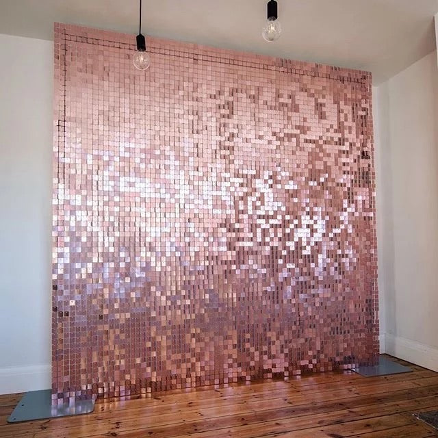 Shimmer Sequin Wall Birthday Party Photo Booth Backdrop- Various colors available Pink Gold Green Sliver White