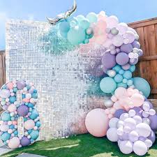 Shimmer Sequin Wall Birthday Party Photo Booth Backdrop- Various colors available Pink Gold Green Sliver White