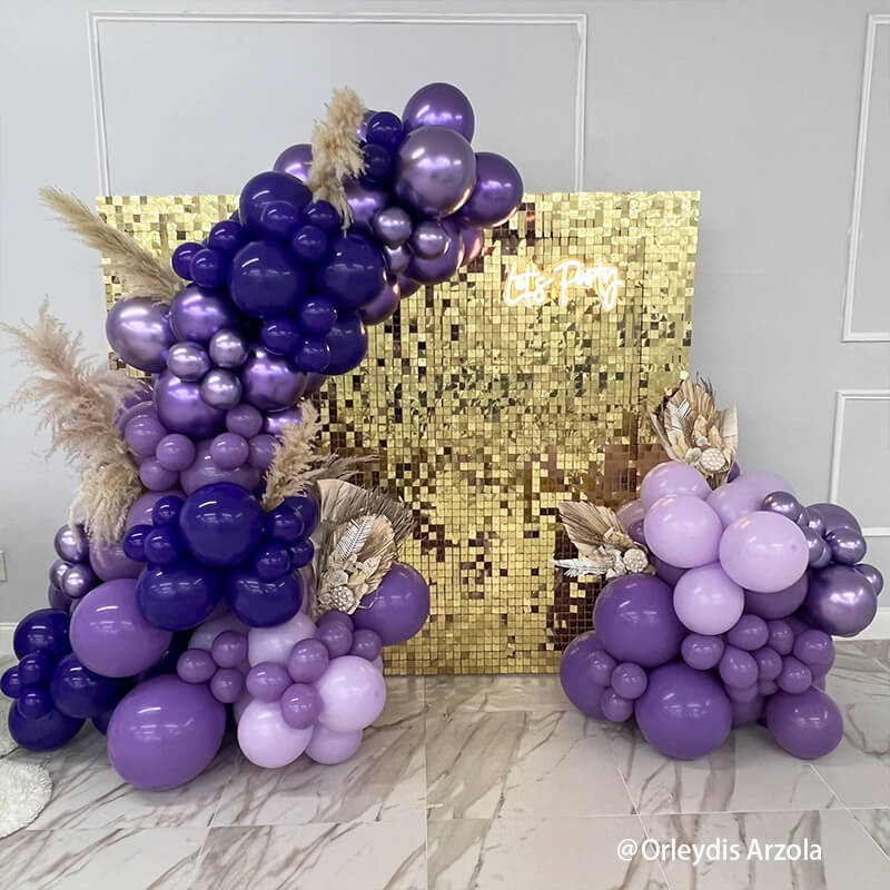 Light Gold Shimmer Sequin Backdrop Wall Panels For Birthday Wedding Baby Shower Bridal