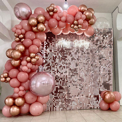 Shimmer Sequin Wall Birthday Party Photo Booth Backdrop- Various colors available Pink Gold Green Sliver White
