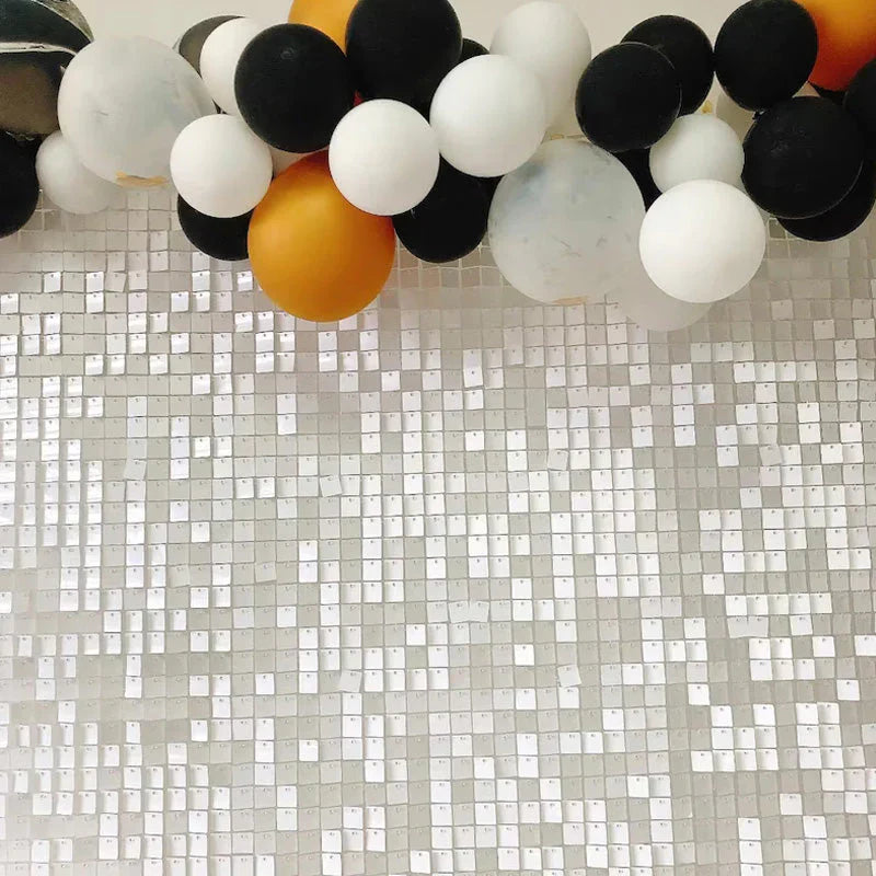 Shimmer Sequin Wall Birthday Party Photo Booth Backdrop- Various colors available Pink Gold Green Sliver White