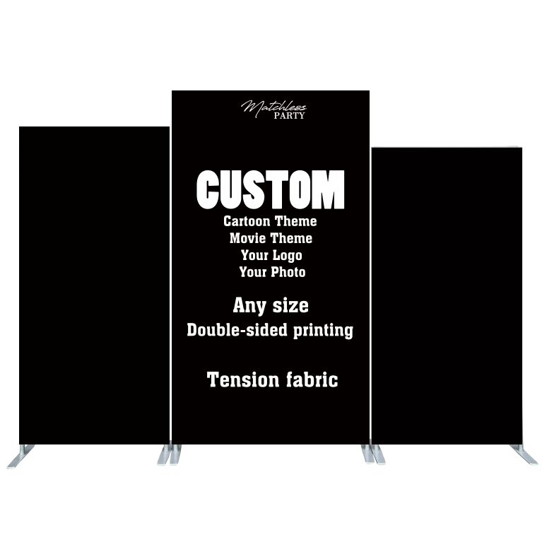 Custom Birthday Baby Shower Bride Decade Party Rectangle Arch Backdrop Cover