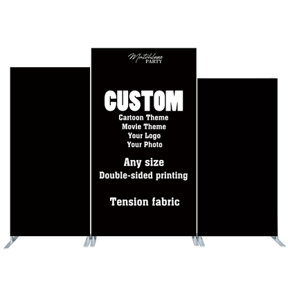 Custom Birthday Baby Shower Bride Decade Party Rectangle Arch Backdrop Cover