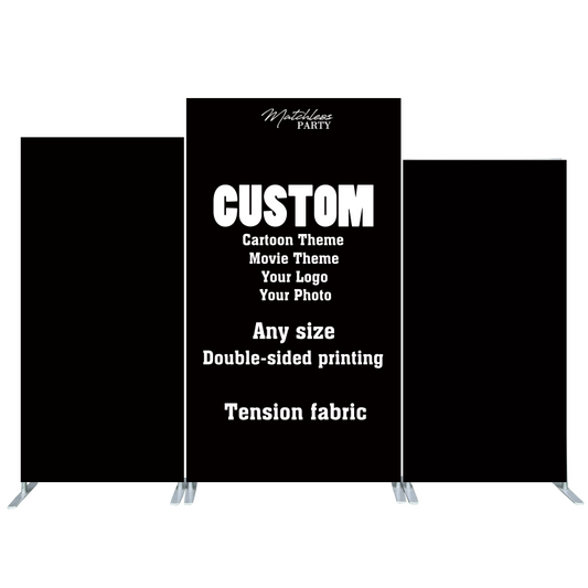 Custom Birthday Baby Shower Bride Decade Party Rectangle Arch Backdrop Cover