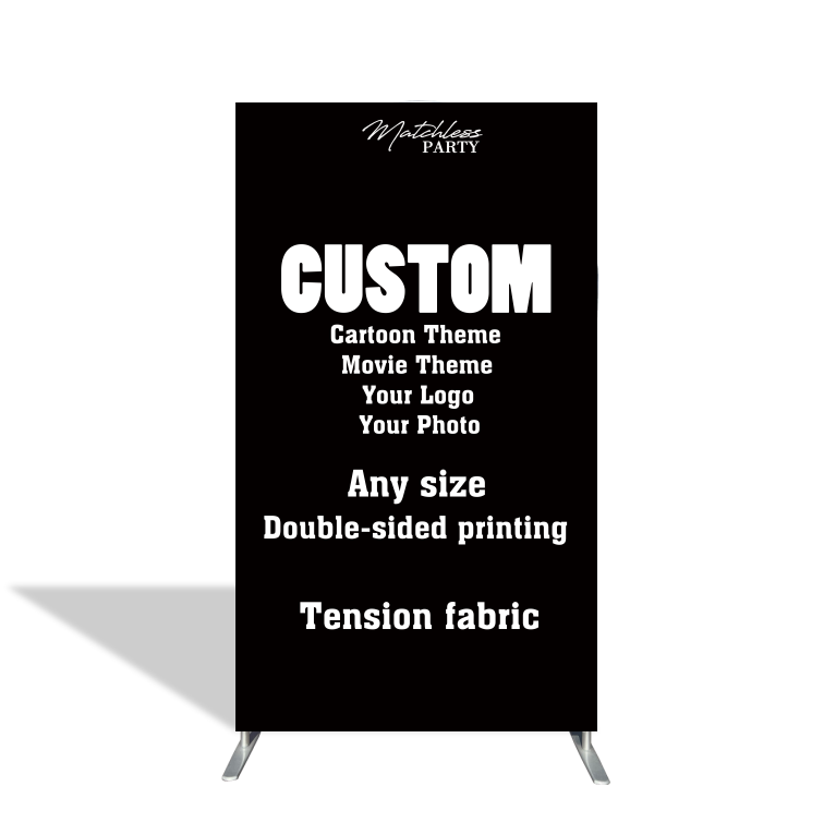 Custom Birthday Baby Shower Bride Decade Party Rectangle Arch Backdrop Cover