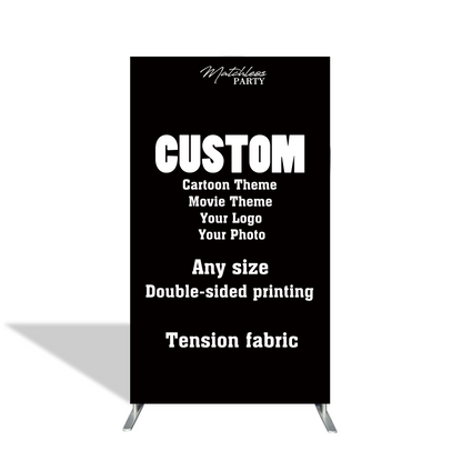 Custom Birthday Baby Shower Bride Decade Party Rectangle Arch Backdrop Cover