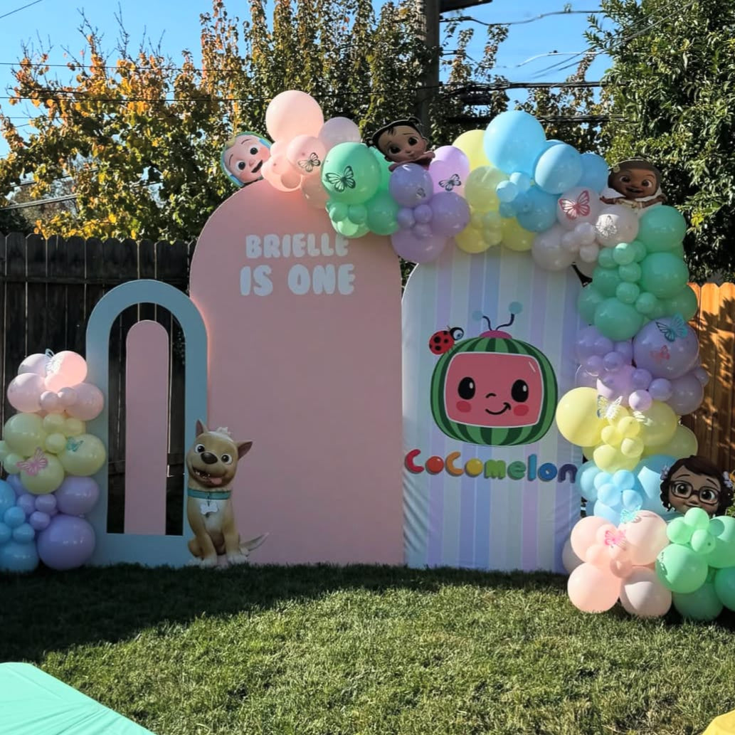 Customization Birthday Wedding Baby Shower Bridal Decade Party Arch Backdrop Wall Cloth Cover